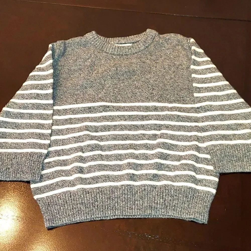 Cat & Jack Navy Blue Striped Sweater 18M